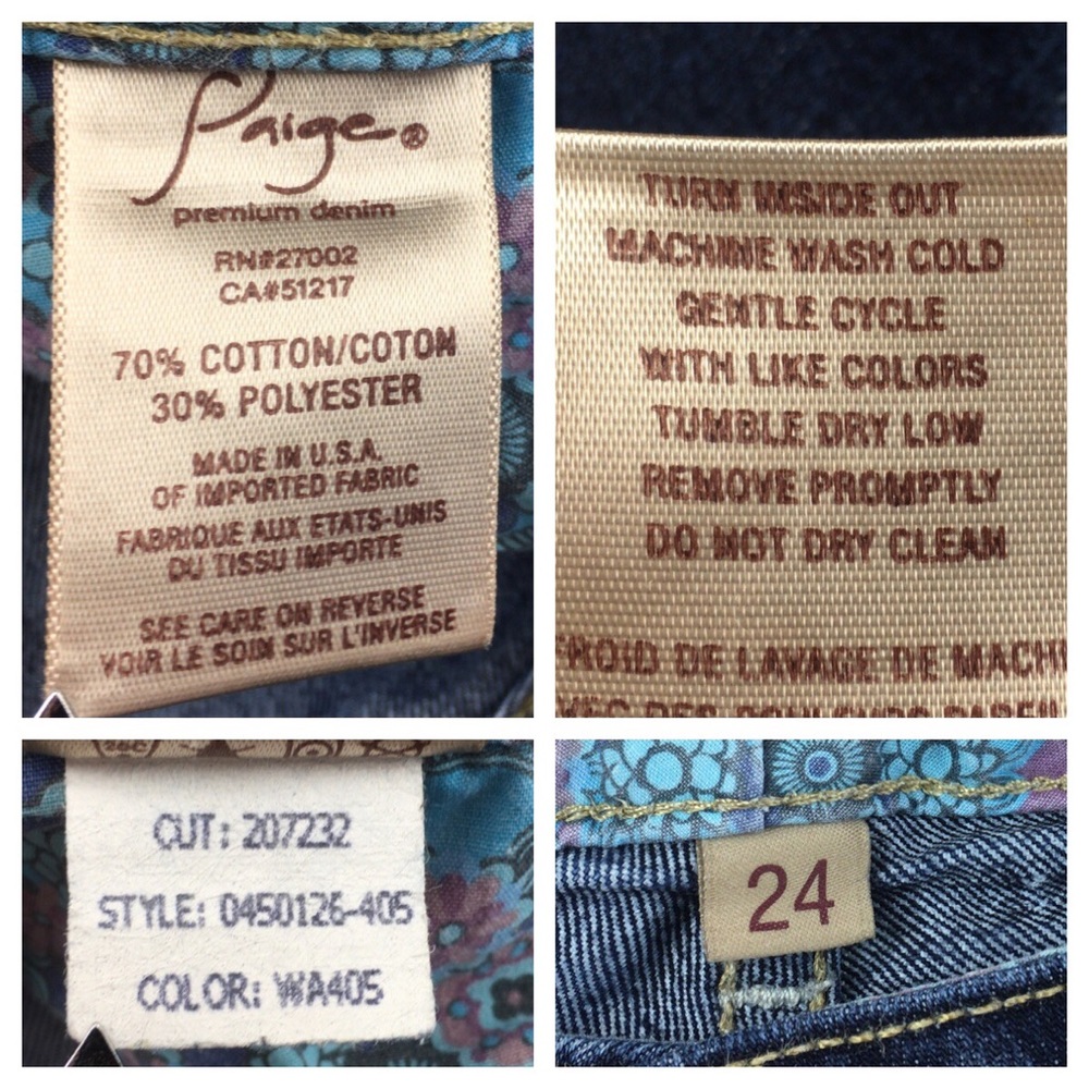 Paige Laurel Canyon bootcut Jean size 24P - Picture 4 of 8